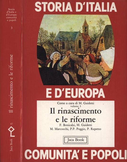 Storia d' Italia e d' Europa. Comunità e popoli Vol. 3. Il Rinascimento e le riforme - copertina
