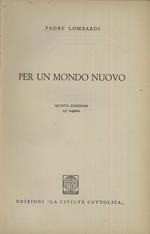 Per un mondo nuovo