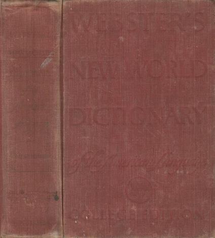New World Dictionary of the american Language - Daniel Webster - copertina