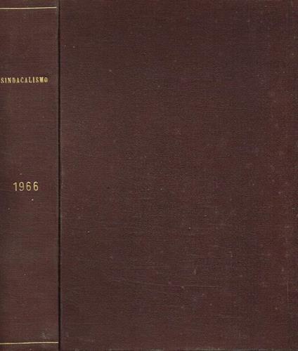 Sindacalismo. Rivista della Confederazione Italiana Sindacati Lavoratori. Anno III - copertina