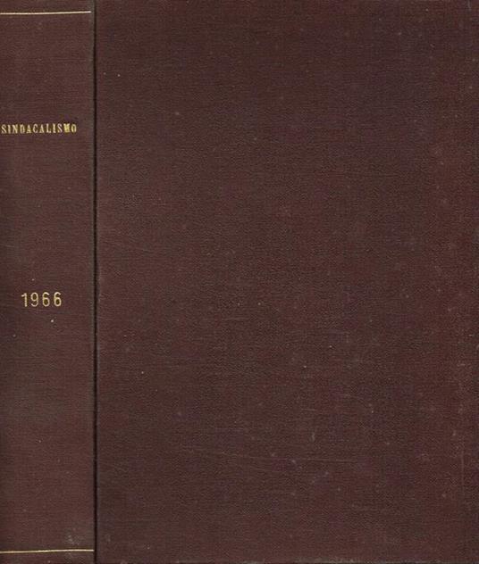 Sindacalismo. Rivista della Confederazione Italiana Sindacati Lavoratori. Anno III - copertina