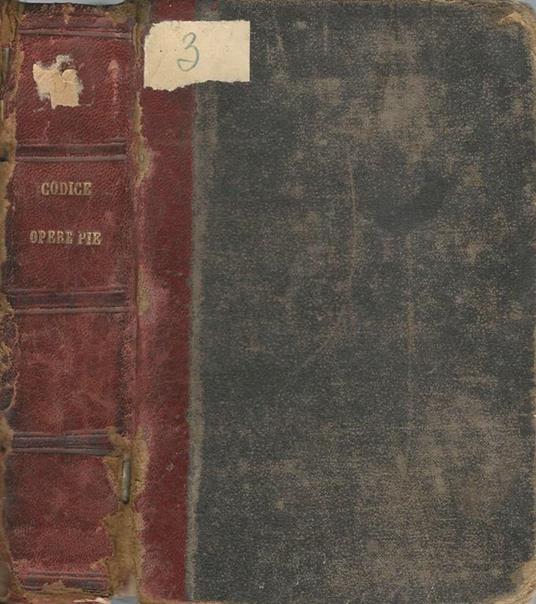 Codice sulle Opere pie - copertina