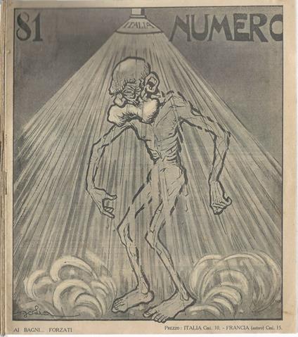 Numero. Settimanale umoristico illustrato. Anno 1915 - copertina