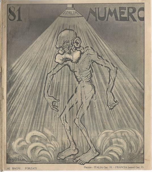 Numero. Settimanale umoristico illustrato. Anno 1915 - copertina