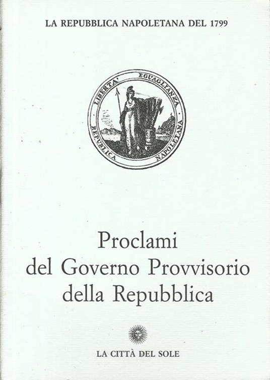 Proclami del Governo Provvisorio della Repubblica - copertina