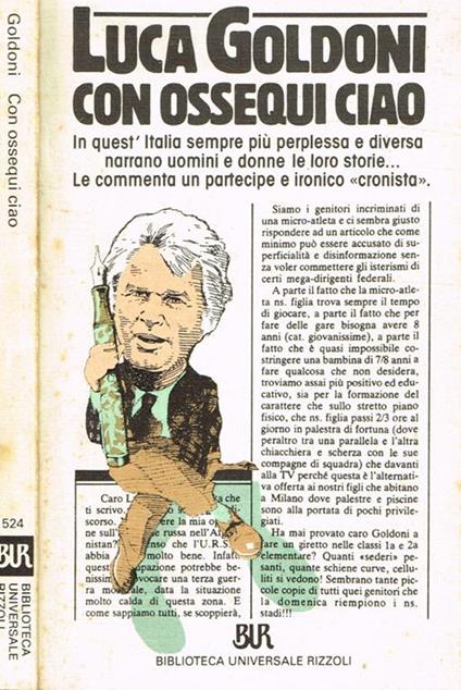 Con ossequi ciao - Luca Goldoni - copertina