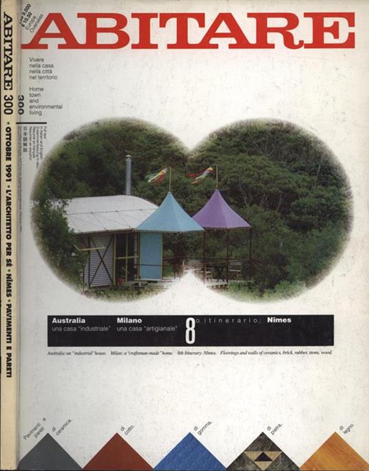 Abitare n. 300. L' architetto per sé. Nìmes. Pavimenti e pareti - copertina