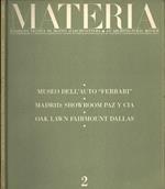 Materia n. 20. Rassegna tecnica di motivi d' architettura