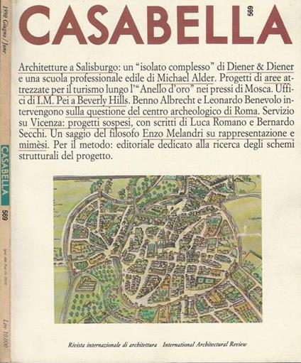 Casabella n. 559. Rivista internazionale di architettura - copertina