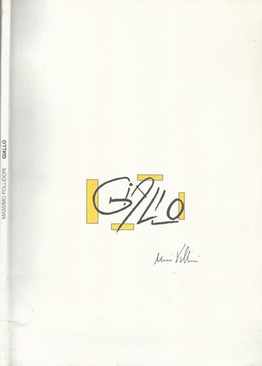 Giallo - Massimo Pollidori - copertina