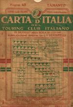 Carta d'Italia. Foglio 43 Taranto