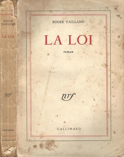 La loi - Roger Vailland - copertina