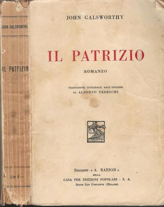 Il Patrizio - John Galsworthy - copertina