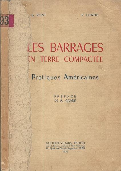 Les barrages en terre compactée. Pratiques Américaines - copertina