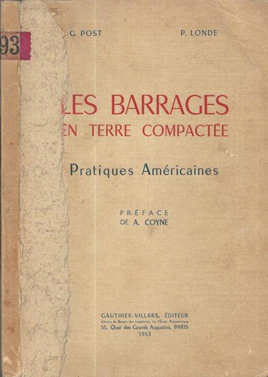 Les barrages en terre compactée. Pratiques Américaines - copertina