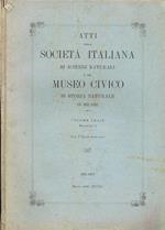 Atti della Società Italiana di Scienze Naturali e del Museo Civico di Storia Naturale in Milano (Vol. LXXIX Fasc. I)