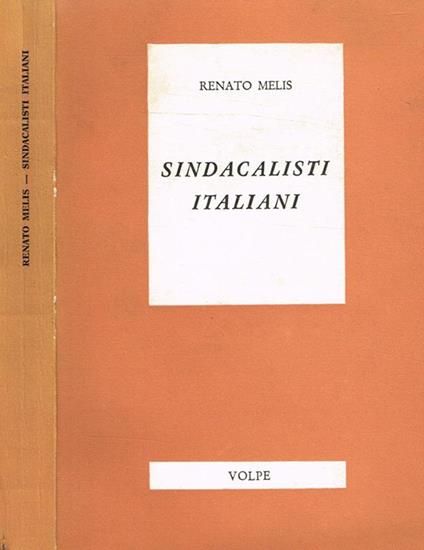 Sindacalisti italiani - Renato Melis - copertina