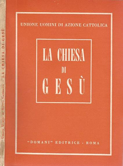 La chiesa di Gesù - copertina