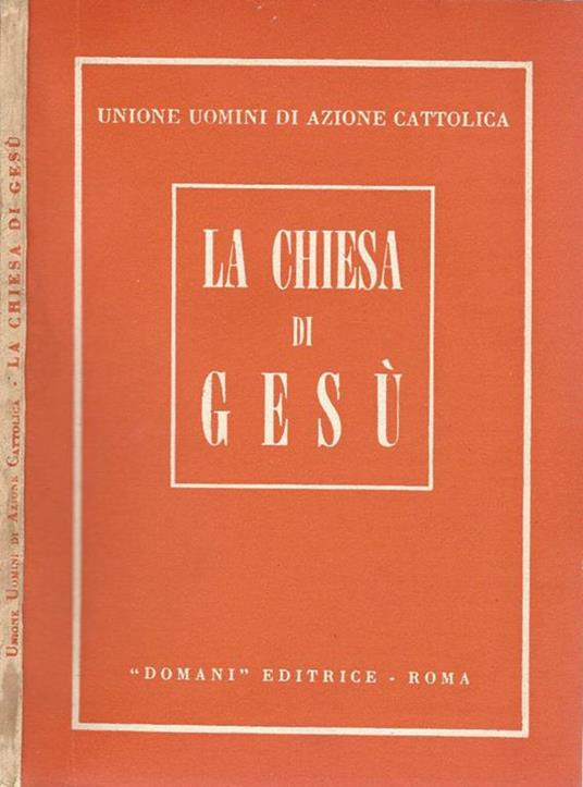 La chiesa di Gesù - copertina