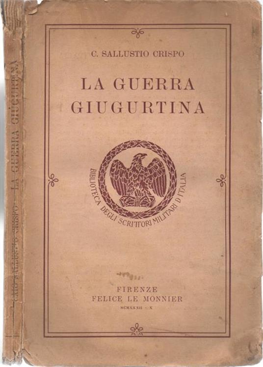 La guerra giugurtina - Tito Lucrezio Caro - copertina