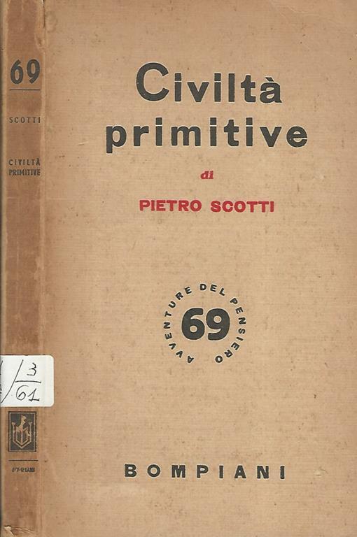 Civiltà primitive - Pietro Scotti - copertina