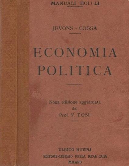 Economia politica - Stanley W. Jevons - copertina