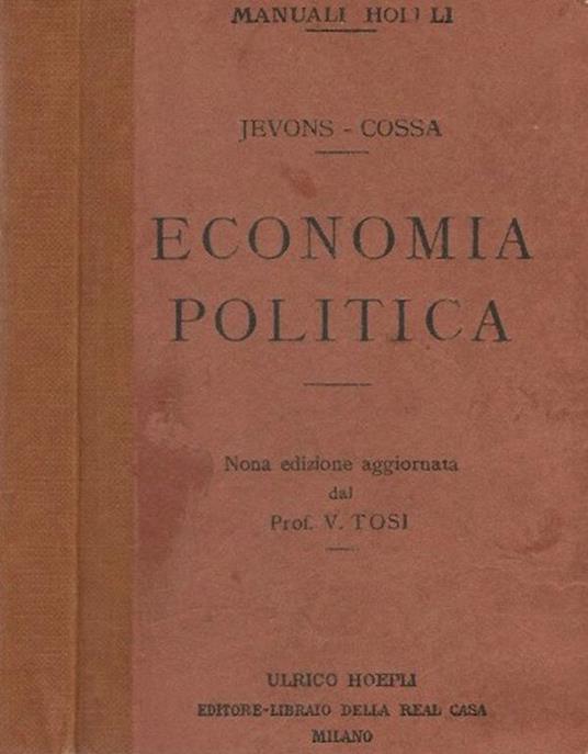 Economia politica - Stanley W. Jevons - copertina