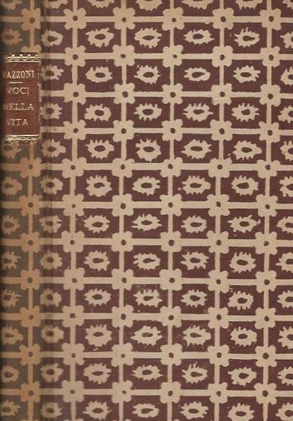 Voci della Vita - A. Mazzoni - copertina