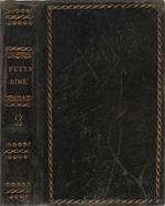 Le rime. di messer Francesco Petrarca pubblicate da A. Buttura - Tomo Secondo