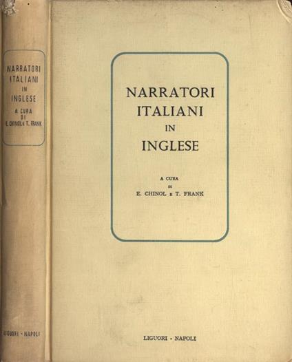 Narratori italiani in inglese - copertina