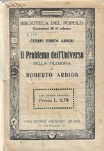 Il Problema dell’Universo nella filosofia di Roberto Ardigò