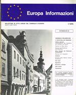 Europa informazioni. Bollettino in otto lingue del Consiglio d'Europa. N.1 4