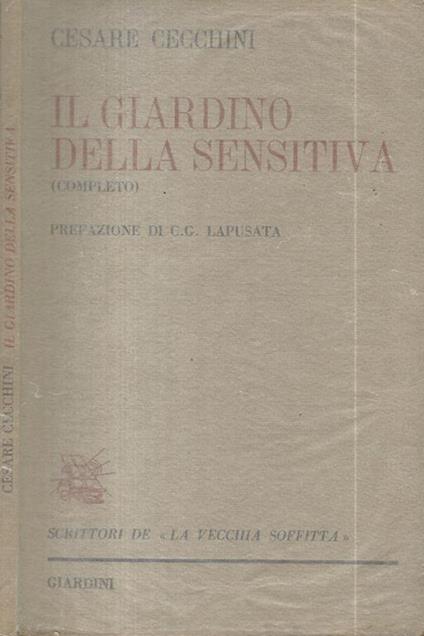 Il giardino della sensitiva - Cesare Cecchini - copertina