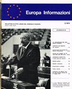 Europa informazioni. Bollettino in otto lingue del Consiglio d'Europa. N.2 3 4
