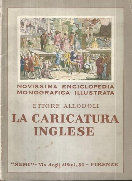 La caricatura inglese - Ettore Allodoli - copertina