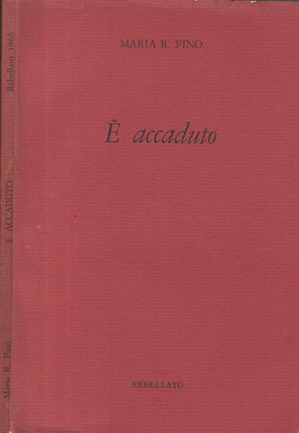 È accaduto - copertina