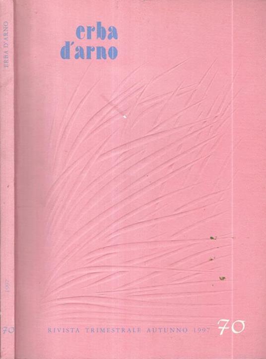 Erba d'arno numero 70. Autunno 1997 - copertina