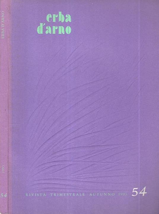 Erba d'arno numero 54 - copertina