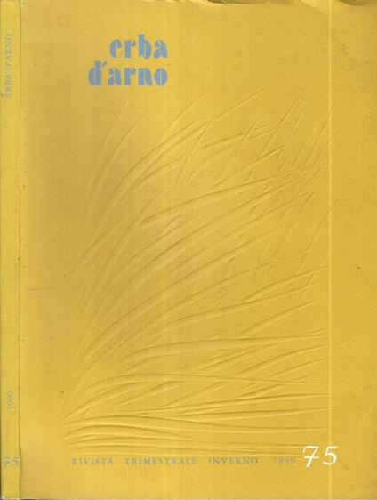 Erba d'arno numero 75. Inverno 1999 - copertina