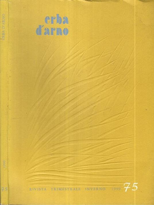 Erba d'arno numero 75. Inverno 1999 - copertina
