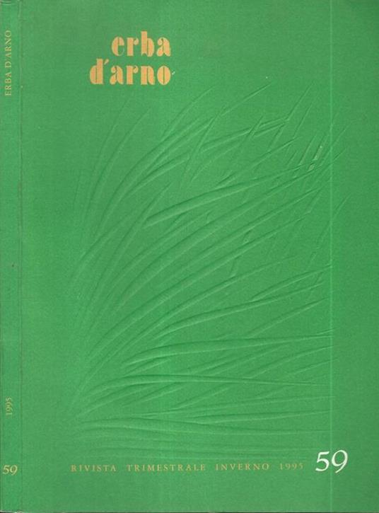 Erba d'arno numero 59. Inverno 1995 - copertina