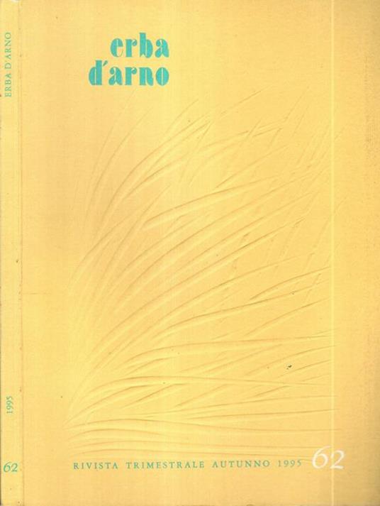Erba d'arno numero 62. Autunno 1995 - copertina