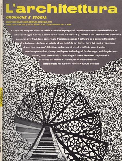 L' architettura Anno XXXIII n. 382. 383. Cronache e storia - copertina