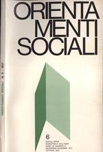 Orientamenti sociali Anno 33 n. 6. Bimestrale dell' Icas
