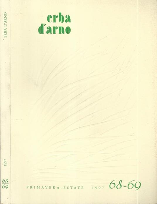 Erba d'arno numero 68-69. Primavera-Estate 1997 - copertina