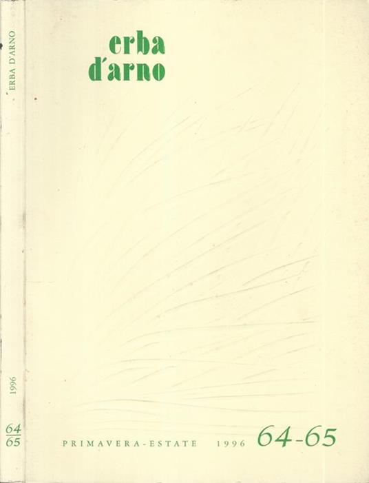 Erba d'arno numero 64-65. Primavera-Estate 1996 - copertina