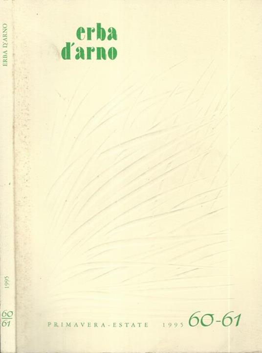 Erba d'arno numero 60-61. Primavera. Estate 1995 - copertina