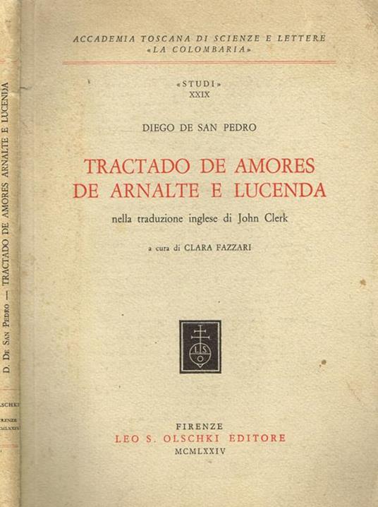 Tractado de amores de Arnalte e Lucenda - copertina