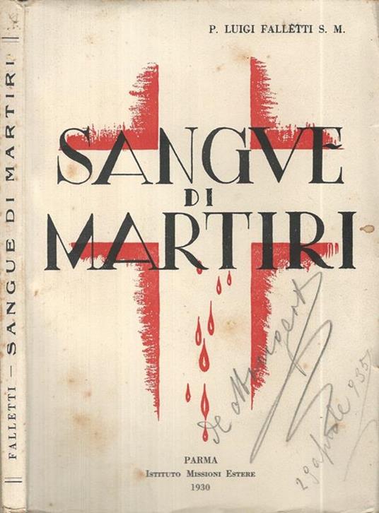 Sangue di Martiri - copertina
