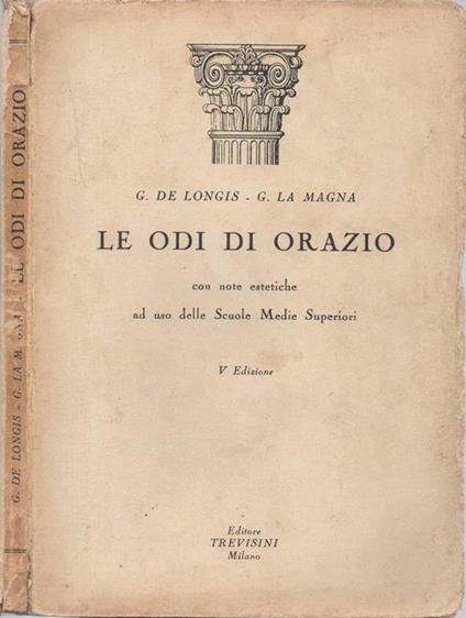 Le odi di Orazio - copertina